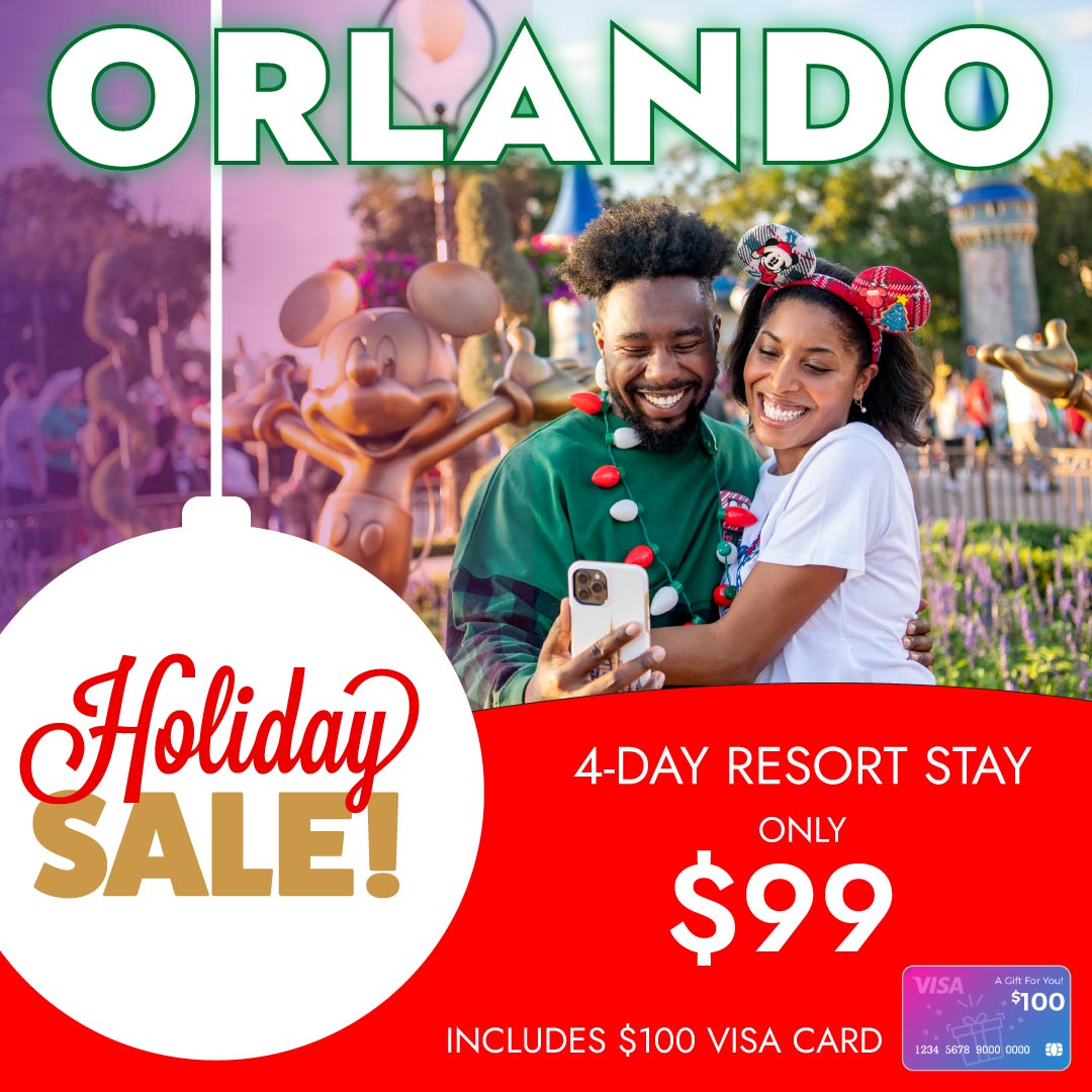 Banner ad creative for Orlando Holiday Sale